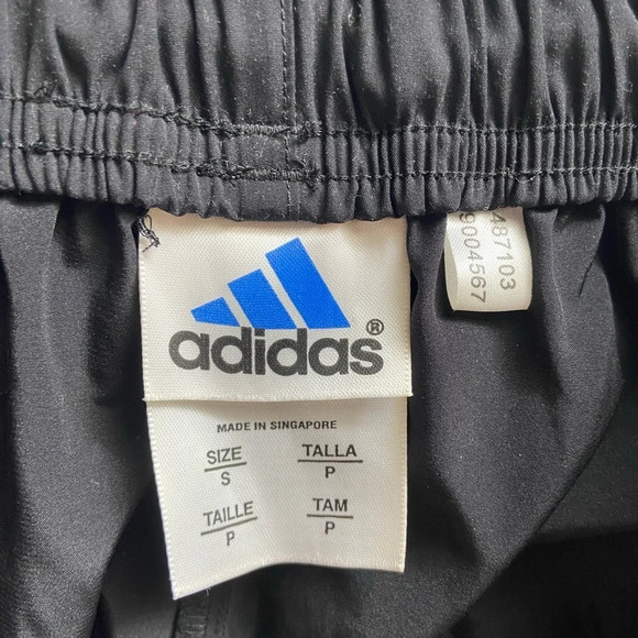 Vintage adidas  black track running pants Sz S - Picture 4 of 8